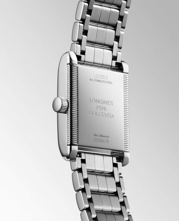 LONGINES 浪琴 Mini DolceVita 迷你多情系列優雅鑽圈石英腕錶 21.50x29.00mm L52000756