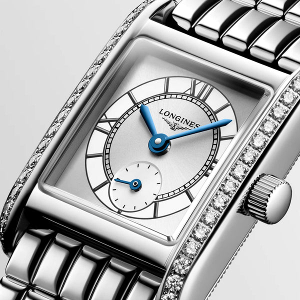LONGINES 浪琴 Mini DolceVita 迷你多情系列優雅鑽圈石英腕錶 21.50x29.00mm L52000756