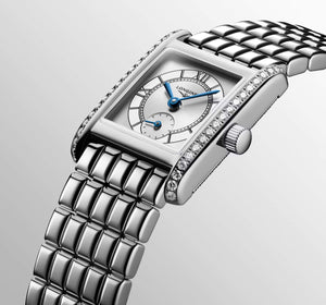 LONGINES 浪琴 Mini DolceVita 迷你多情系列優雅鑽圈石英腕錶 21.50x29.00mm L52000756