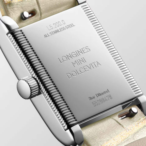 LONGINES 浪琴 Mini DolceVita 迷你多情系列優雅鑽圈石英腕錶 21.50x29.00mm L52000792