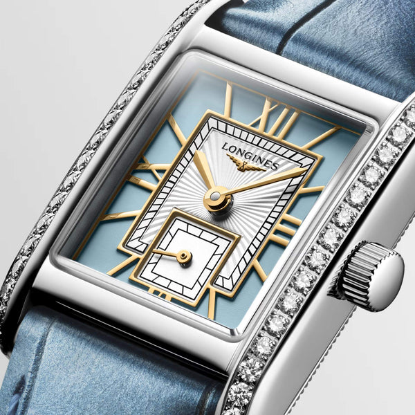 LONGINES 浪琴 Mini DolceVita 迷你多情系列優雅鑽圈石英腕錶 21.50x29.00mm L52000952
