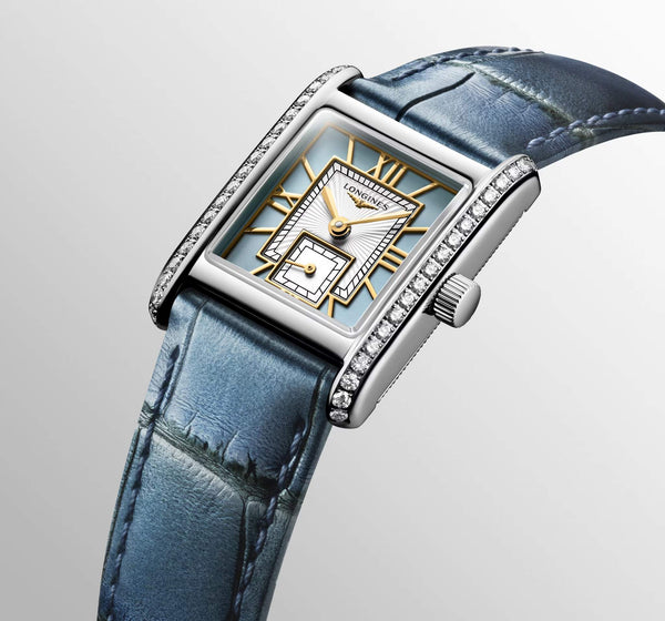 LONGINES 浪琴 Mini DolceVita 迷你多情系列優雅鑽圈石英腕錶 21.50x29.00mm L52000952