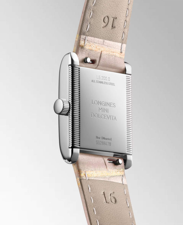LONGINES 浪琴 Mini DolceVita 迷你多情系列優雅鑽圈石英腕錶 21.50x29.00mm L52000992