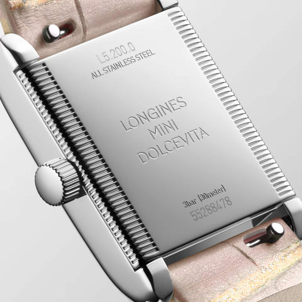 LONGINES 浪琴 Mini DolceVita 迷你多情系列優雅鑽圈石英腕錶 21.50x29.00mm L52000992