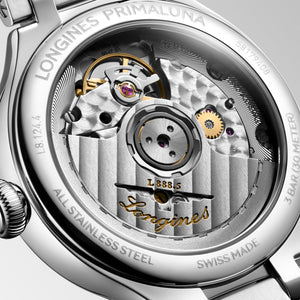 LONGINES 浪琴 PrimaLuna  新月系列珍珠母貝鑽面優雅機械女錶 34mm L81244076