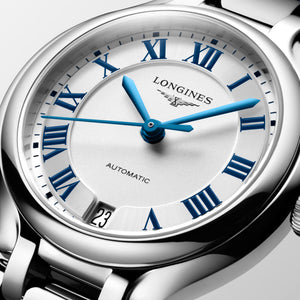 LONGINES 浪琴 PrimaLuna  新月系列羅馬時標優雅機械女錶 34mm L81244712