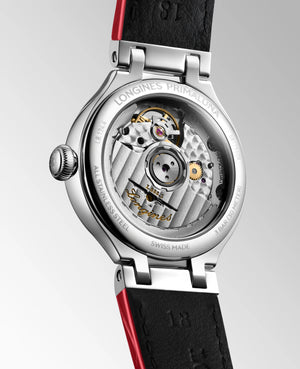 LONGINES 浪琴 PrimaLuna  新月系列珍珠母貝鑽面優雅機械女錶 34mm L81244872