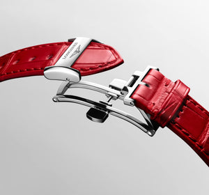 LONGINES 浪琴 PrimaLuna  新月系列珍珠母貝鑽面優雅機械女錶 34mm L81244872