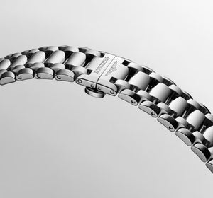 LONGINES 浪琴 PrimaLuna  新月系列珍珠母貝鑽面優雅機械女錶 34mm L81244876