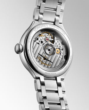 LONGINES 浪琴 PrimaLuna  新月系列珍珠母貝鑽面優雅機械女錶 34mm L81244976