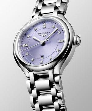 LONGINES 浪琴 PrimaLuna 新月系列真鑽石英女錶 30mm L81424076