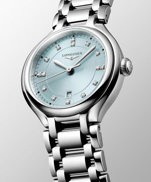LONGINES 浪琴 PrimaLuna 新月系列真鑽石英女錶 30mm L81424976
