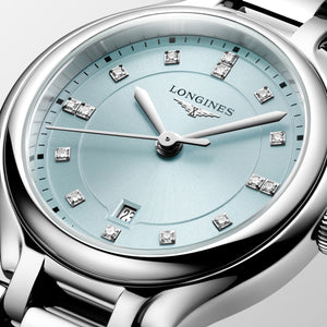 LONGINES 浪琴 PrimaLuna 新月系列真鑽石英女錶 30mm L81424976