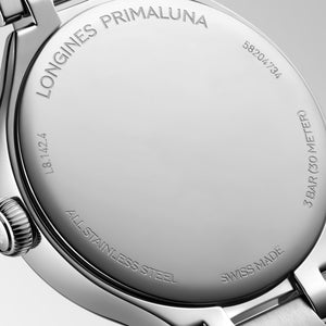 LONGINES 浪琴 PrimaLuna 新月系列真鑽石英女錶 30mm L81424976