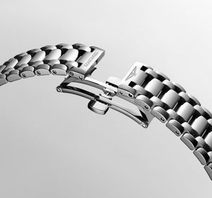 LONGINES 浪琴 PrimaLuna 新月系列真鑽石英女錶 30mm L81424976