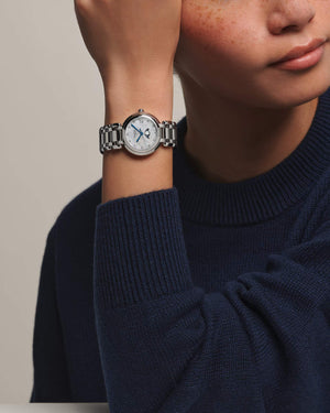 LONGINES 浪琴 PrimaLuna 新月系列真鑽月相石英女錶 30mm L81154876