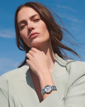 LONGINES 浪琴 PrimaLuna 新月系列真鑽月相石英女錶 30mm L81154876