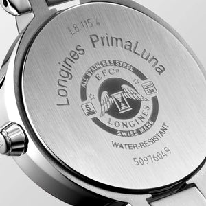LONGINES 浪琴 PrimaLuna 新月系列真鑽月相石英女錶 30mm L81154876