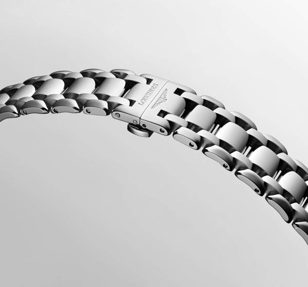 LONGINES 浪琴 PrimaLuna 新月系列真鑽月相石英女錶 30mm L81154876