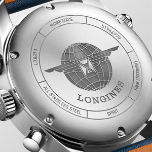 LONGINES 浪琴 Spirit 先行者系列飛行員計時碼表 42mm L38204930 - 新萬國鐘錶