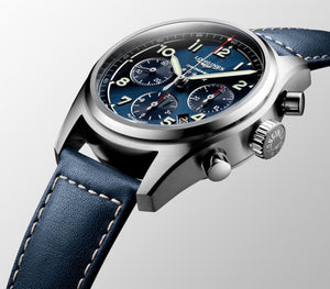 LONGINES 浪琴 Spirit 先行者系列飛行員計時碼表 42mm L38204930 - 新萬國鐘錶
