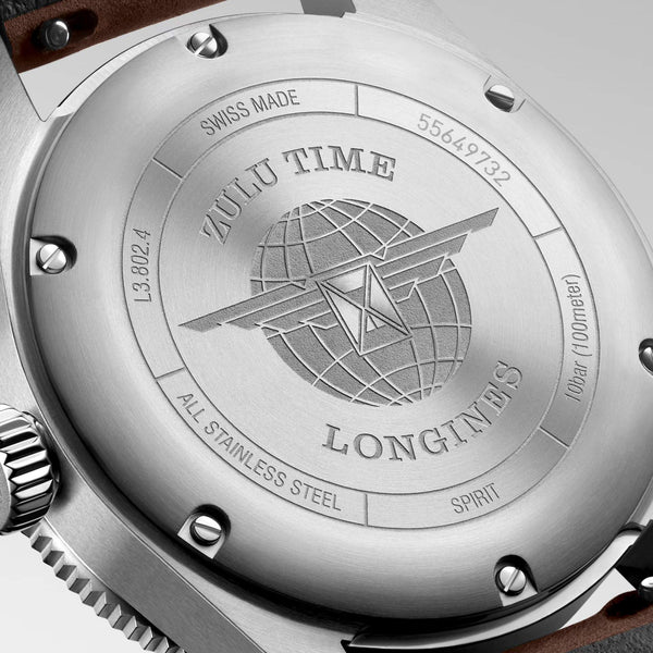 LONGINES 浪琴 Spirit Zulu Time 先行者系列世界時區腕錶 39mm L38024532