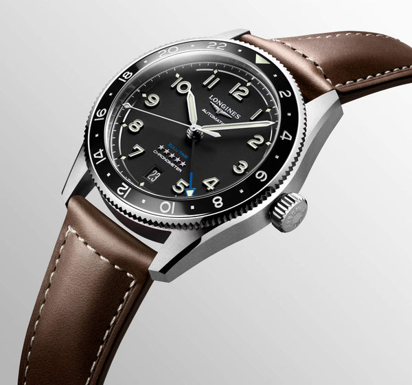 LONGINES 浪琴 Spirit Zulu Time 先行者系列世界時區腕錶 39mm L38024532