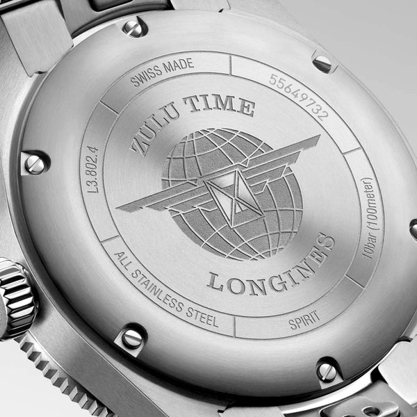 LONGINES 浪琴 Spirit Zulu Time 先行者系列世界時區腕錶 39mm L38024536