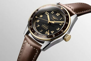 LONGINES 浪琴 Spirit Zulu Time 先行者系列世界時區18k半金腕錶 39mm L38025532