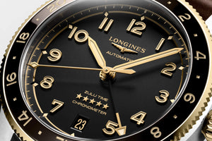 LONGINES 浪琴 Spirit Zulu Time 先行者系列世界時區18k半金腕錶 39mm L38025532