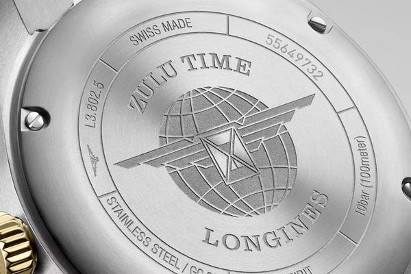 LONGINES 浪琴 Spirit Zulu Time 先行者系列世界時區18k半金腕錶 39mm L38025536