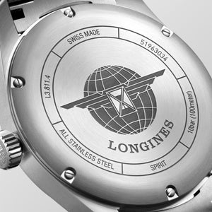LONGINES 浪琴 Spirit 先行者系列天文台認證矽游絲機械錶 42mm L38114536 - 新萬國鐘錶