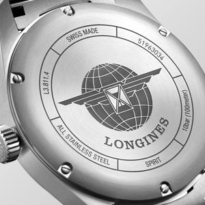 LONGINES 浪琴 Spirit 先行者系列天文台認證矽游絲機械錶 42mm L38114936 - 新萬國鐘錶