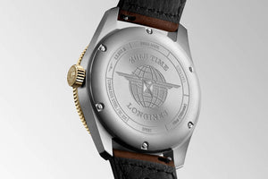 LONGINES 浪琴 Spirit Zulu Time 先行者系列世界時區18k半金腕錶 42mm L38125532