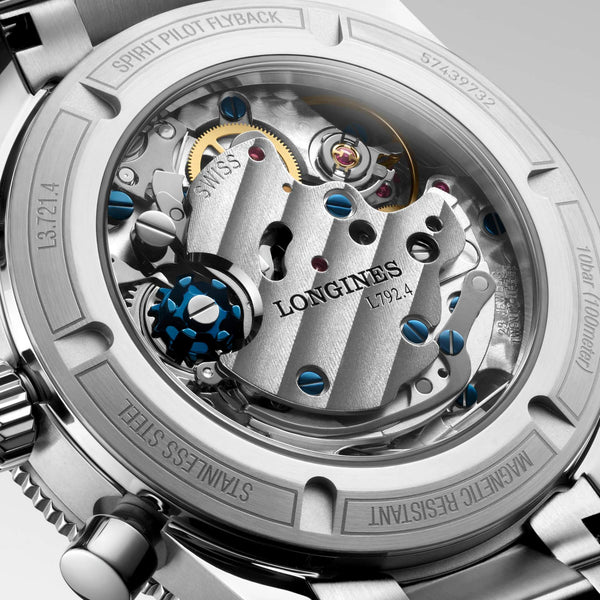 LONGINES 浪琴 Spirit Pilot 先行者系列 Flyback 飛返計時手上鏈機械錶 39mm L37214536