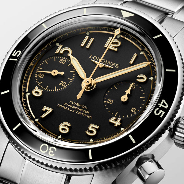 LONGINES 浪琴 Spirit Pilot 先行者系列 Flyback 飛返計時手上鏈機械錶 39mm L37214536