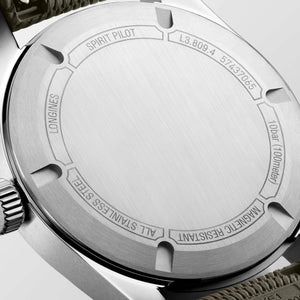 LONGINES 浪琴 Spirit Pilot 先行者系列不銹鋼機械飛行腕錶 39mm L38094539