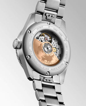 LONGINES 浪琴 Spirit 先行者系列 Zulu Time 1925 世界時區不鏽鋼及18K玫瑰金100周年紀念腕錶 39mm L38035536