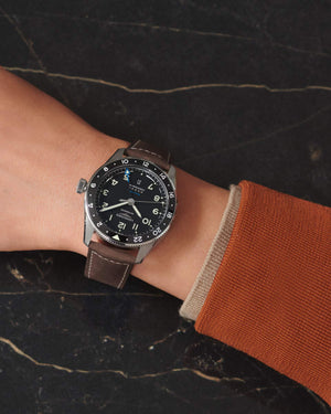 LONGINES 浪琴 Spirit 先行者系列 Zulu Time 世界時區腕錶 42mm L38124532