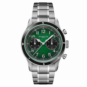 MontBlanc 萬寶龍 1858 系列 0 Oxygen 零氧暗夜綠自動上鍊計時碼錶 42mm 133298