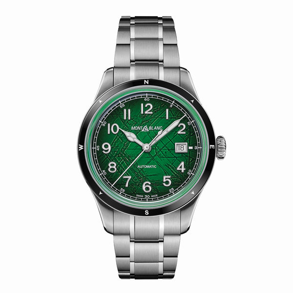 MontBlanc 萬寶龍 1858 系列 0 Oxygen 零氧暗夜綠特別版日期顯示自動機械腕錶 41mm 133269