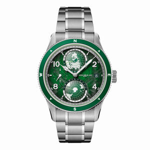 MontBlanc 萬寶龍 1858 Geosphere 南北半球世界時區 0 Oxygen 零氧暗夜綠特別版腕錶 42mm 133303