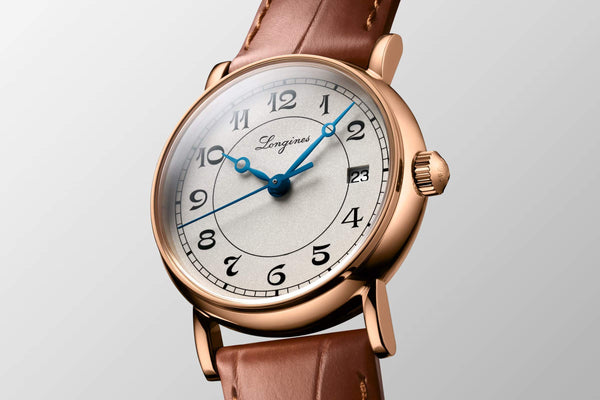 LONGINES 浪琴當代復刻系列18k玫瑰金女士機械腕錶 26.50mm L42678732