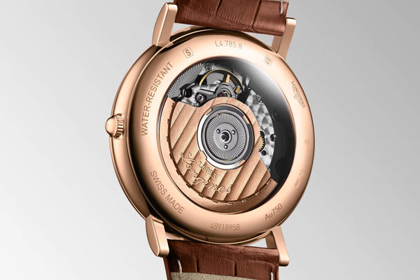 LONGINES 浪琴當代復刻系列18k玫瑰金男士腕錶 38.5mm L47858732 - 新萬國鐘錶