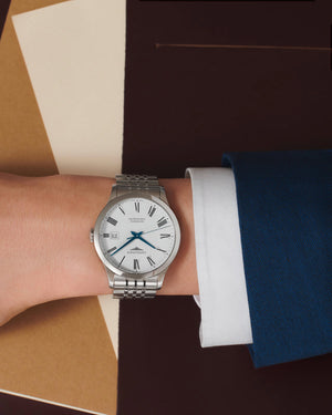 LONGINES 浪琴 Record 開創者系列優雅羅馬刻度天文台認證腕錶 40mm L28214116 - 新萬國鐘錶