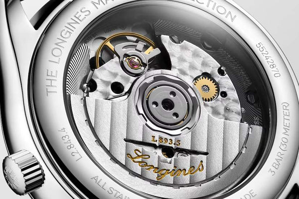 LONGINES 浪琴 MASTER 巨擘系列小秒針機械腕錶炭黑面 38.50mm L28434632