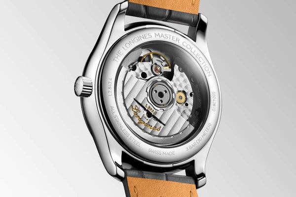LONGINES 浪琴 MASTER 巨擘系列小秒針機械腕錶鮭魚面 38.50mm L28434932