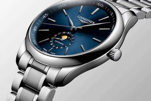 LONGINES Master 浪琴巨擘系列月相機械錶 藍面 42mm L29194926