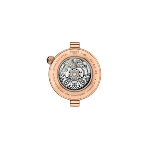 TISSOT 天梭 Desir 系時尚玫瑰金PVD珍珠母貝機械女士腕錶 28mm T152.207.36.131.00 T1522073613100