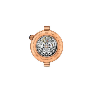 TISSOT 天梭 Desir 系時尚玫瑰金PVD珍珠母貝機械女士腕錶 28mm T152.207.36.531.00 T1522073653100